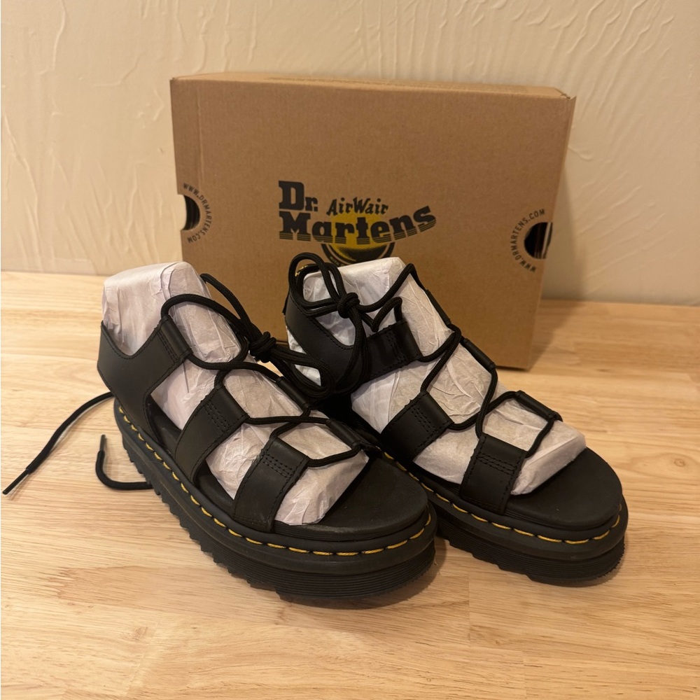 Dr. Martens Black Gladiator Nartilla Sandals